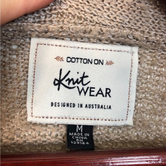 Cotton On Light Tan Knit Long Sleeve Sweater - Picture 14 of 15